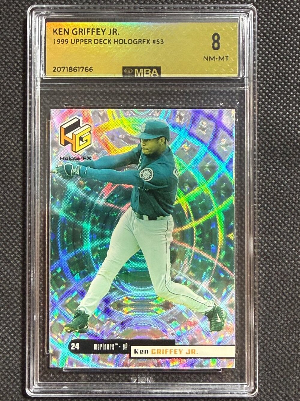 1999 UPPER DECK HOLOGrFX #53 KEN GRIFFEY JR. SEATTLE MARINERS HOF MBA 8 NM-MINT